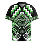 Aotearoa Ngati Awa Personalised Rugby Jersey Maori Iwi Poutama Puhoro Tattoo
