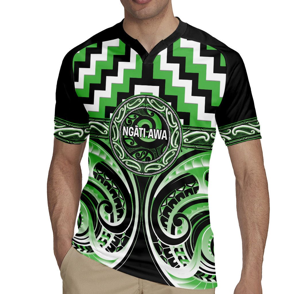 Aotearoa Ngati Awa Personalised Rugby Jersey Maori Iwi Poutama Puhoro Tattoo