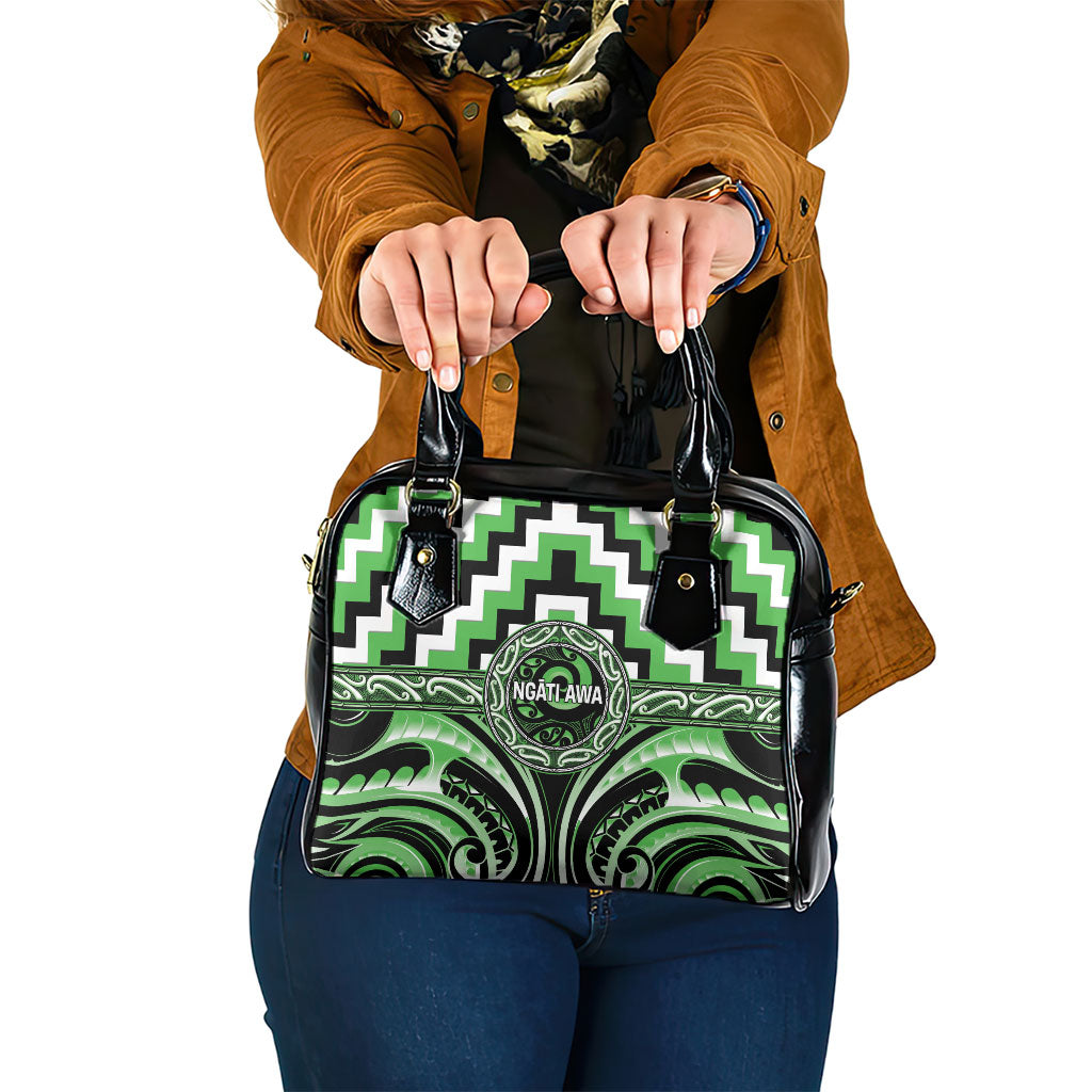 Aotearoa Ngati Awa Shoulder Handbag Maori Iwi Poutama Puhoro Tattoo