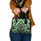 Aotearoa Ngati Awa Shoulder Handbag Maori Iwi Poutama Puhoro Tattoo