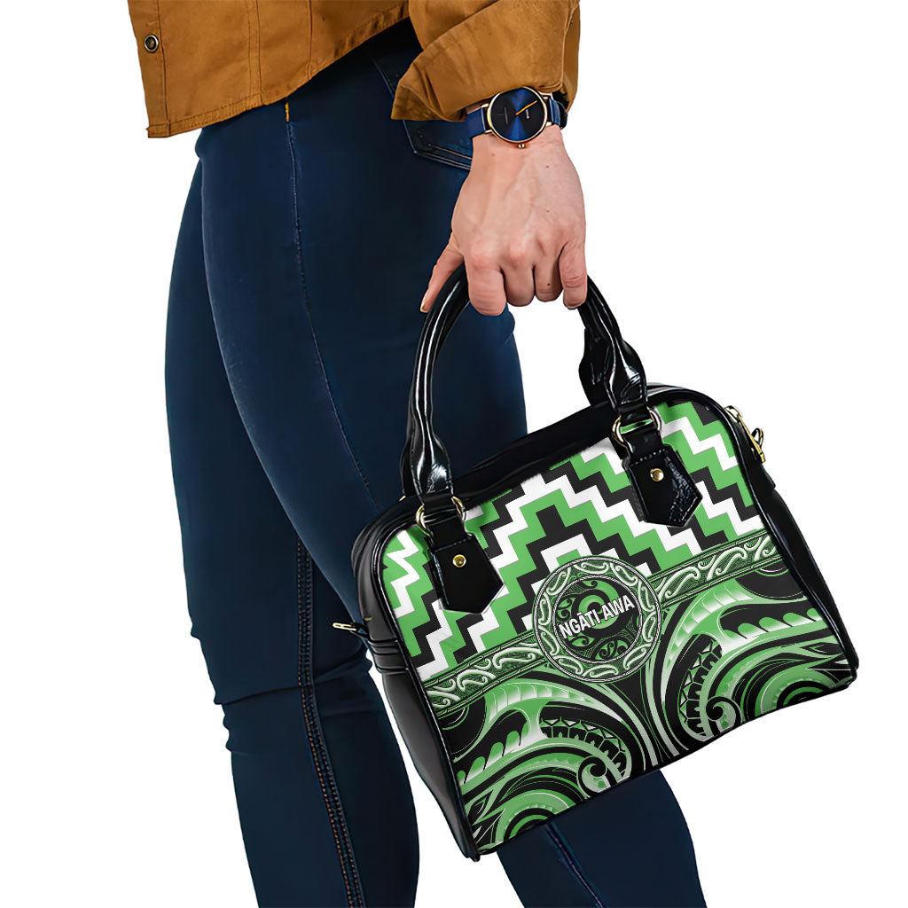 Aotearoa Ngati Awa Shoulder Handbag Maori Iwi Poutama Puhoro Tattoo