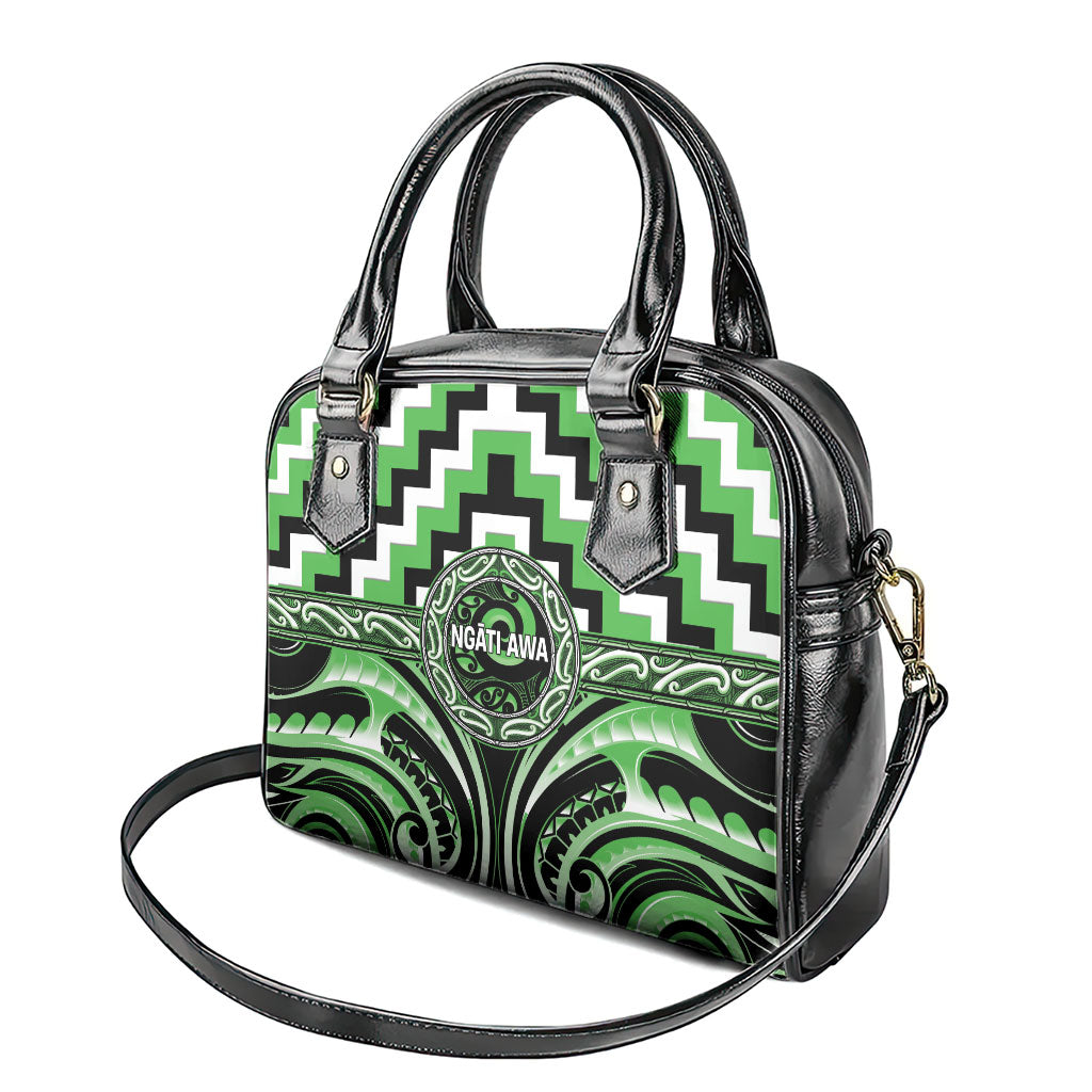 Aotearoa Ngati Awa Shoulder Handbag Maori Iwi Poutama Puhoro Tattoo
