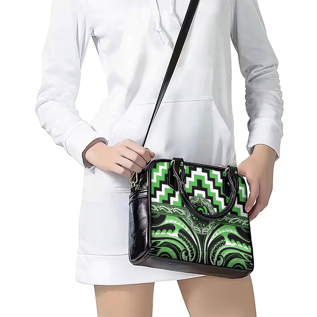 Aotearoa Ngati Awa Shoulder Handbag Maori Iwi Poutama Puhoro Tattoo