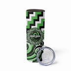 Aotearoa Ngati Awa Personalised Skinny Tumbler Maori Iwi Poutama Puhoro Tattoo