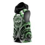 Aotearoa Ngati Awa Personalised Sleeveless Hoodie Maori Iwi Poutama Puhoro Tattoo