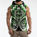 Aotearoa Ngati Awa Personalised Sleeveless Hoodie Maori Iwi Poutama Puhoro Tattoo