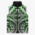 Aotearoa Ngati Awa Personalised Sleeveless Puffer Jacket Maori Iwi Poutama Puhoro Tattoo
