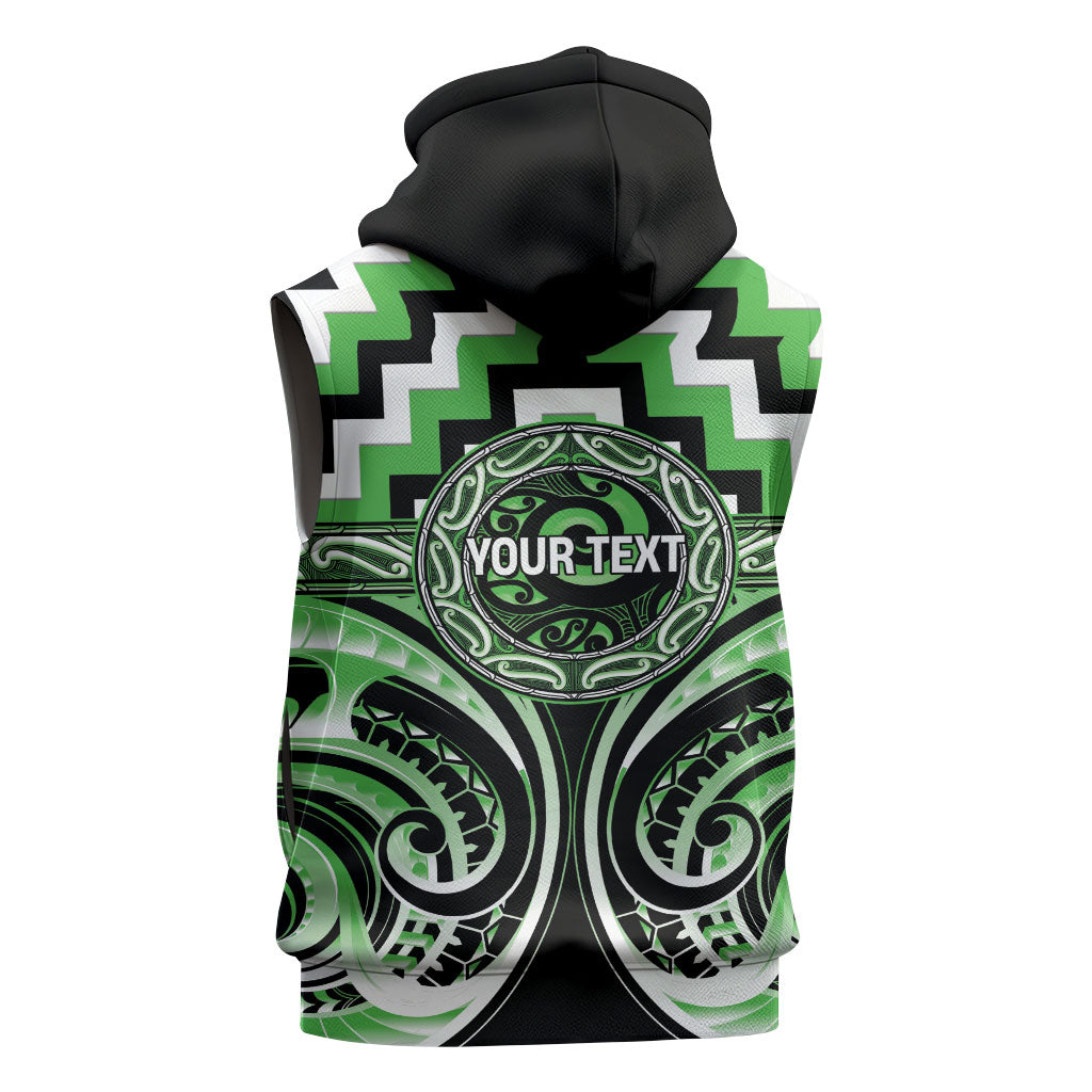 Aotearoa Ngati Awa Personalised Sleeveless Zip Hoodie Maori Iwi Poutama Puhoro Tattoo