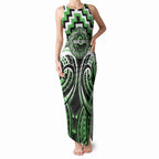 Aotearoa Ngati Awa Personalised Tank Maxi Dress Maori Iwi Poutama Puhoro Tattoo