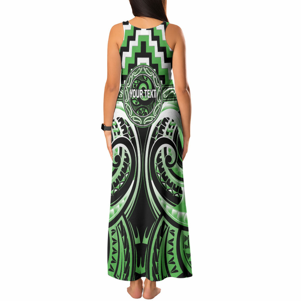 Aotearoa Ngati Awa Personalised Tank Maxi Dress Maori Iwi Poutama Puhoro Tattoo