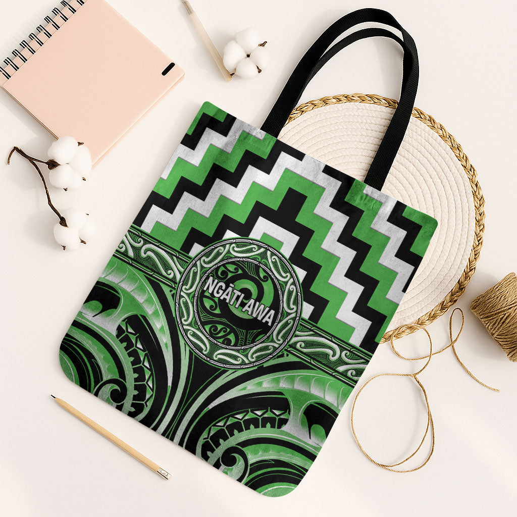 Aotearoa Ngati Awa Tote Bag Maori Iwi Poutama Puhoro Tattoo