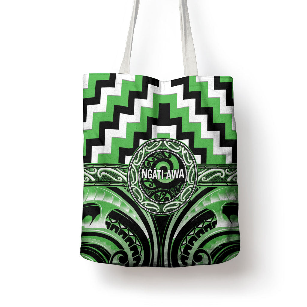 Aotearoa Ngati Awa Tote Bag Maori Iwi Poutama Puhoro Tattoo