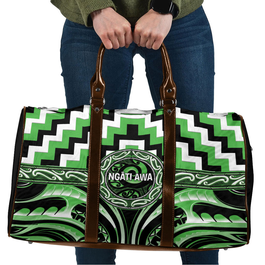 Aotearoa Ngati Awa Travel Bag Maori Iwi Poutama Puhoro Tattoo