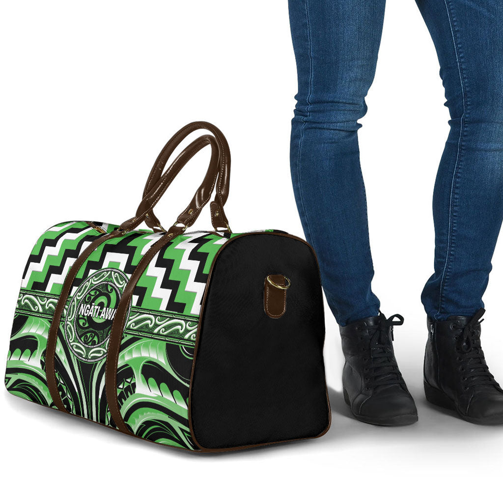Aotearoa Ngati Awa Travel Bag Maori Iwi Poutama Puhoro Tattoo