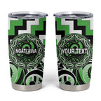 Aotearoa Ngati Awa Personalised Tumbler Cup Maori Iwi Poutama Puhoro Tattoo