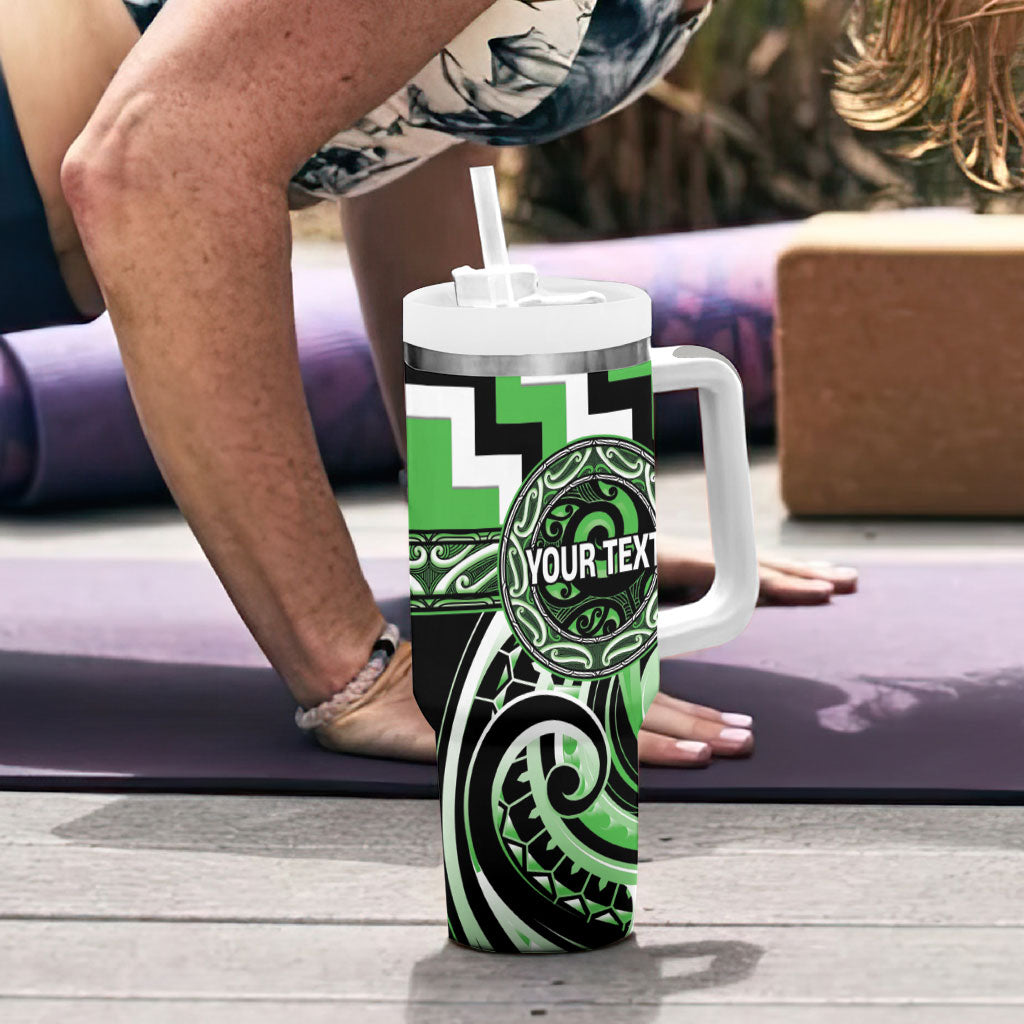 Aotearoa Ngati Awa Personalised Tumbler With Handle Maori Iwi Poutama Puhoro Tattoo