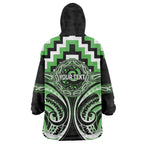 Aotearoa Ngati Awa Personalised Wearable Blanket Hoodie Maori Iwi Poutama Puhoro Tattoo