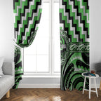 Aotearoa Ngati Awa Window Curtain Maori Iwi Poutama Puhoro Tattoo