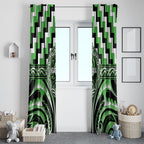 Aotearoa Ngati Awa Window Curtain Maori Iwi Poutama Puhoro Tattoo