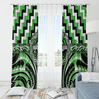 Aotearoa Ngati Awa Window Curtain Maori Iwi Poutama Puhoro Tattoo