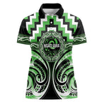 Aotearoa Ngati Awa Personalised Women Polo Shirt Maori Iwi Poutama Puhoro Tattoo