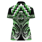 Aotearoa Ngati Awa Personalised Women Polo Shirt Maori Iwi Poutama Puhoro Tattoo