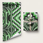 Aotearoa Ngati Awa Wrapping Paper Maori Iwi Poutama Puhoro Tattoo