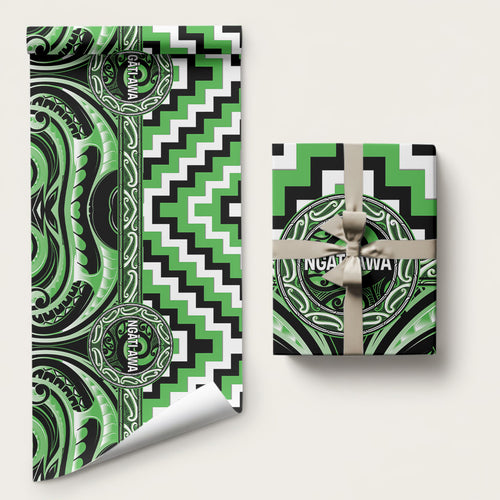 Aotearoa Ngati Awa Wrapping Paper Maori Iwi Poutama Puhoro Tattoo