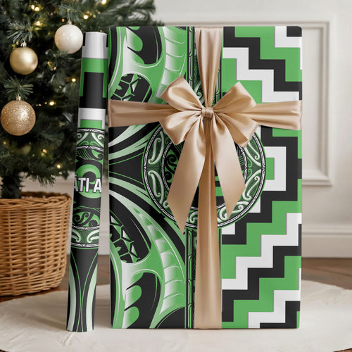 Aotearoa Ngati Awa Wrapping Paper Maori Iwi Poutama Puhoro Tattoo