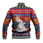 Sulphur-crested Cockatoo Australia Christmas Baseball Jacket Aussie Xmas Beach Vibes - Aussie Hoodie