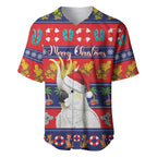 Sulphur-crested Cockatoo Australia Christmas Baseball Jersey Aussie Xmas Beach Vibes - Aussie Hoodie