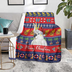 Sulphur-crested Cockatoo Australia Christmas Blanket Aussie Xmas Beach Vibes - Aussie Hoodie