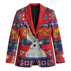 Sulphur-crested Cockatoo Australia Christmas Blazer Aussie Xmas Beach Vibes - Aussie Hoodie