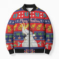 Sulphur-crested Cockatoo Australia Christmas Bomber Puffer Jacket Aussie Xmas Beach Vibes - Aussie Hoodie