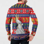 Sulphur-crested Cockatoo Australia Christmas Button Sweatshirt Aussie Xmas Beach Vibes - Aussie Hoodie