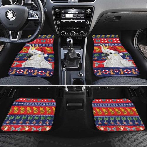 Sulphur-crested Cockatoo Australia Christmas Car Mats Aussie Xmas Beach Vibes - Aussie Hoodie