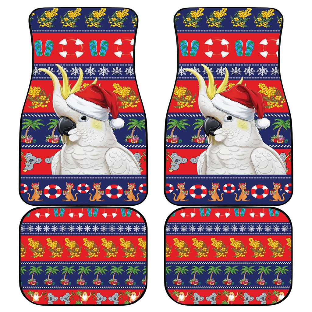 Sulphur-crested Cockatoo Australia Christmas Car Mats Aussie Xmas Beach Vibes - Aussie Hoodie