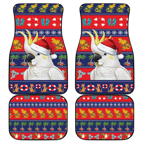 Sulphur-crested Cockatoo Australia Christmas Car Mats Aussie Xmas Beach Vibes - Aussie Hoodie