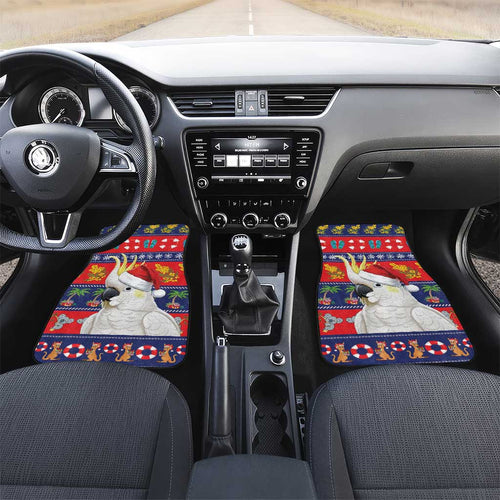 Sulphur-crested Cockatoo Australia Christmas Car Mats Aussie Xmas Beach Vibes - Aussie Hoodie
