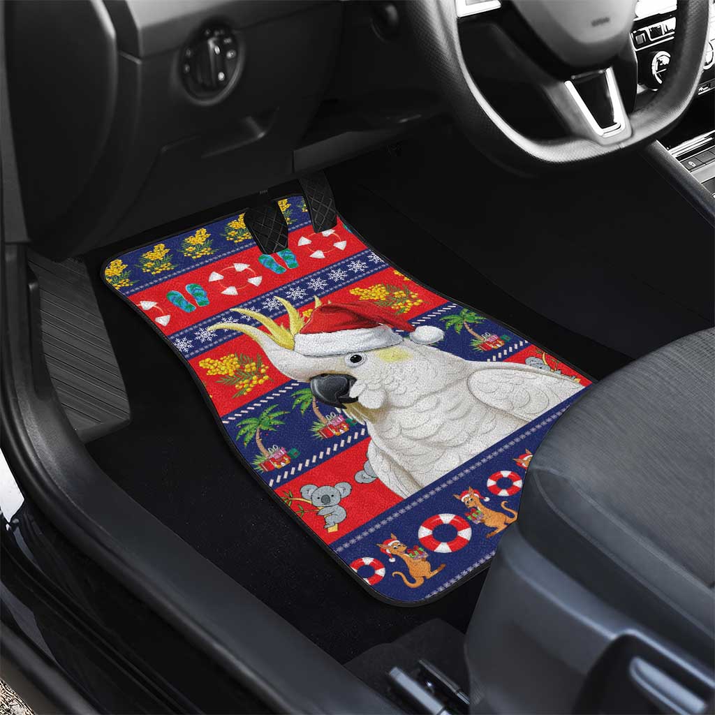 Sulphur-crested Cockatoo Australia Christmas Car Mats Aussie Xmas Beach Vibes - Aussie Hoodie
