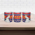 Sulphur-crested Cockatoo Australia Christmas Ceramic Mug Aussie Xmas Beach Vibes - Aussie Hoodie