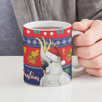 Sulphur-crested Cockatoo Australia Christmas Ceramic Mug Aussie Xmas Beach Vibes - Aussie Hoodie