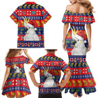 Sulphur-crested Cockatoo Australia Christmas Family Matching Mermaid Dress and Hawaiian Shirt Aussie Xmas Beach Vibes - Aussie Hoodie
