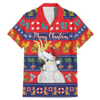 Sulphur-crested Cockatoo Australia Christmas Family Matching Mermaid Dress and Hawaiian Shirt Aussie Xmas Beach Vibes - Aussie Hoodie