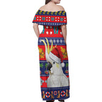 Sulphur-crested Cockatoo Australia Christmas Family Matching Off Shoulder Maxi Dress and Hawaiian Shirt Aussie Xmas Beach Vibes - Aussie Hoodie