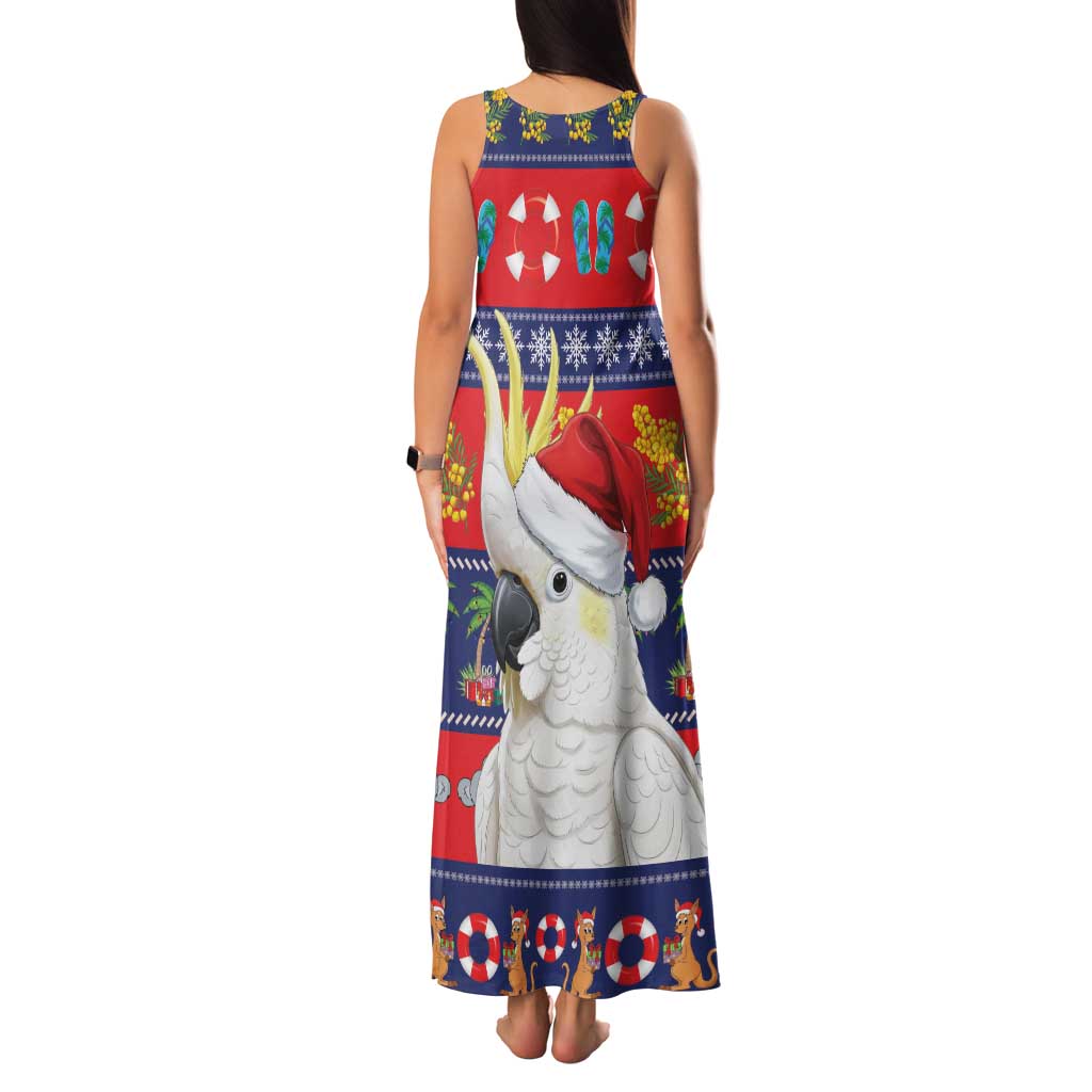 Sulphur-crested Cockatoo Australia Christmas Family Matching Tank Maxi Dress and Hawaiian Shirt Aussie Xmas Beach Vibes - Aussie Hoodie