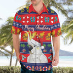 Sulphur-crested Cockatoo Australia Christmas Hawaiian Shirt Aussie Xmas Beach Vibes - Aussie Hoodie