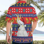 Sulphur-crested Cockatoo Australia Christmas Hawaiian Shirt Aussie Xmas Beach Vibes - Aussie Hoodie