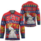 Sulphur-crested Cockatoo Australia Christmas Hockey Jersey Aussie Xmas Beach Vibes - Aussie Hoodie