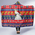 Sulphur-crested Cockatoo Australia Christmas Hooded Blanket Aussie Xmas Beach Vibes - Aussie Hoodie